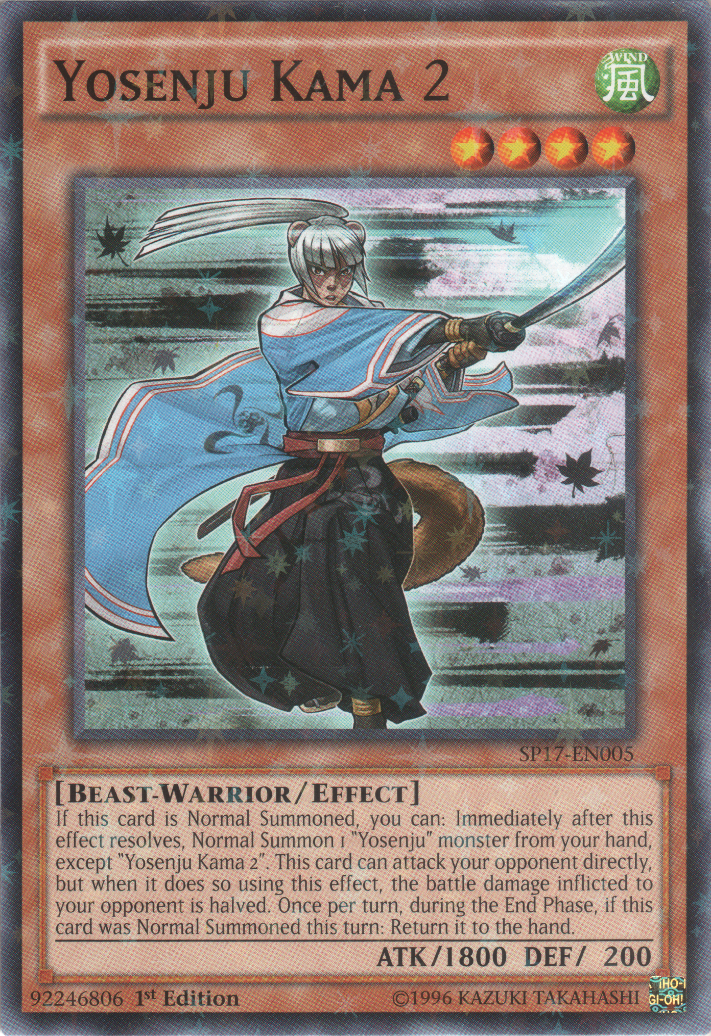 Yosenju Kama 2 [SP17-EN005] Starfoil Rare | The CG Realm