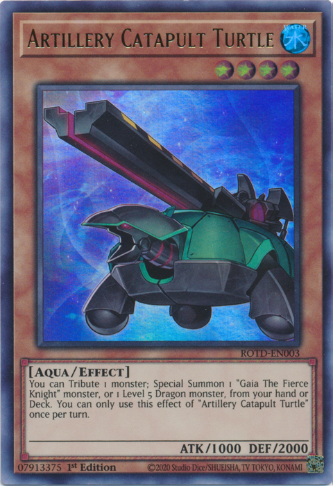 Artillery Catapult Turtle [ROTD-EN003] Ultra Rare | The CG Realm