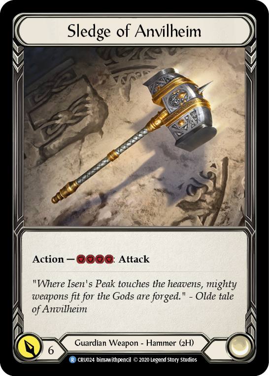 Sledge of Anvilheim [CRU024] (Crucible of War)  1st Edition Cold Foil | The CG Realm