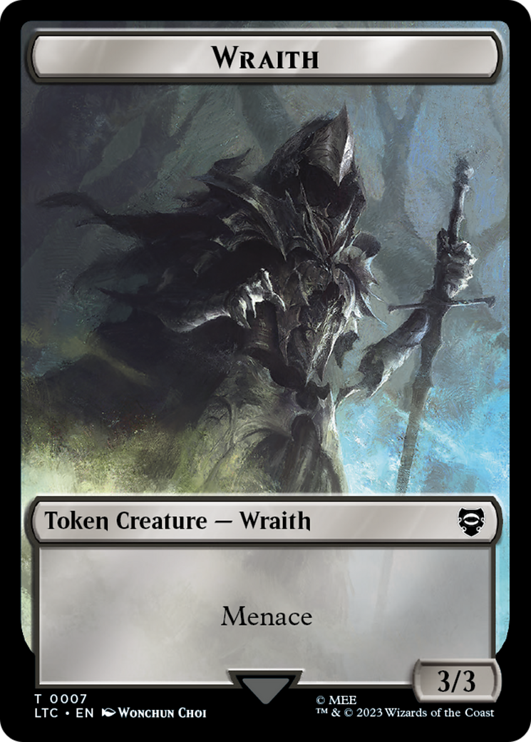 Goblin // Wraith Double-Sided Token [The Lord of the Rings: Tales of Middle-Earth Commander Tokens] | The CG Realm