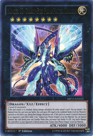 Number 62: Galaxy-Eyes Prime Photon Dragon [MP15-EN022] Ultra Rare | The CG Realm