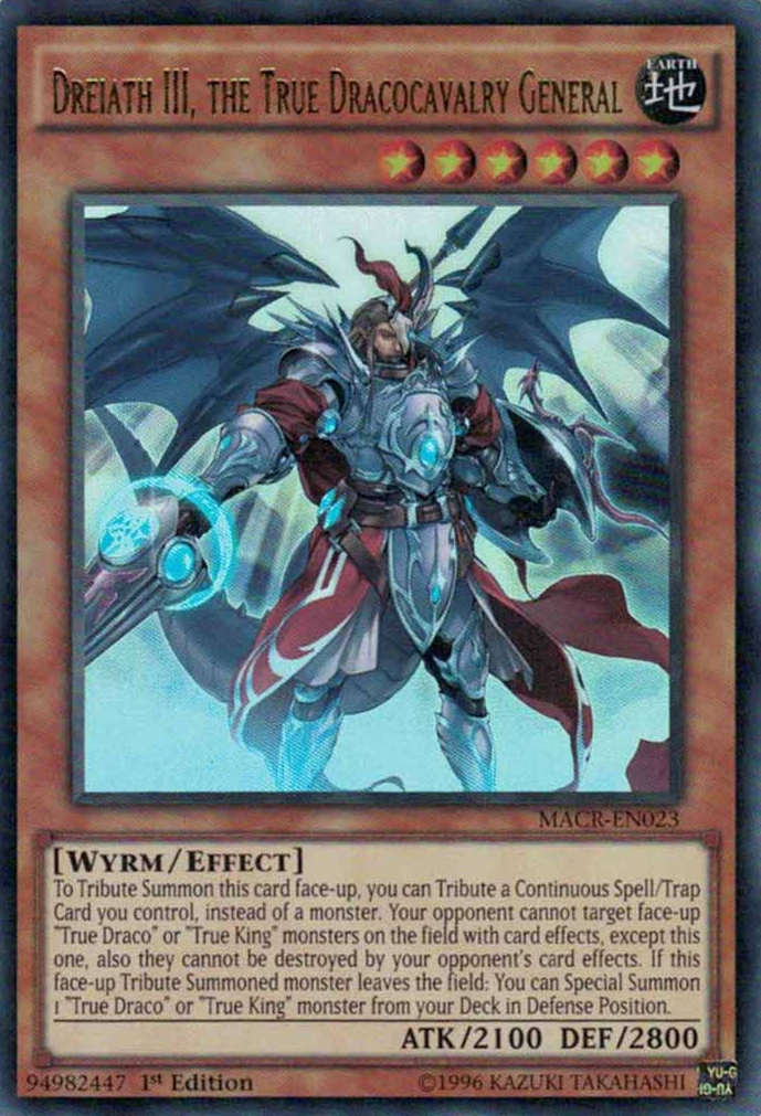 Dreiath III, the True Dracocavalry General [MACR-EN023] Ultra Rare | The CG Realm