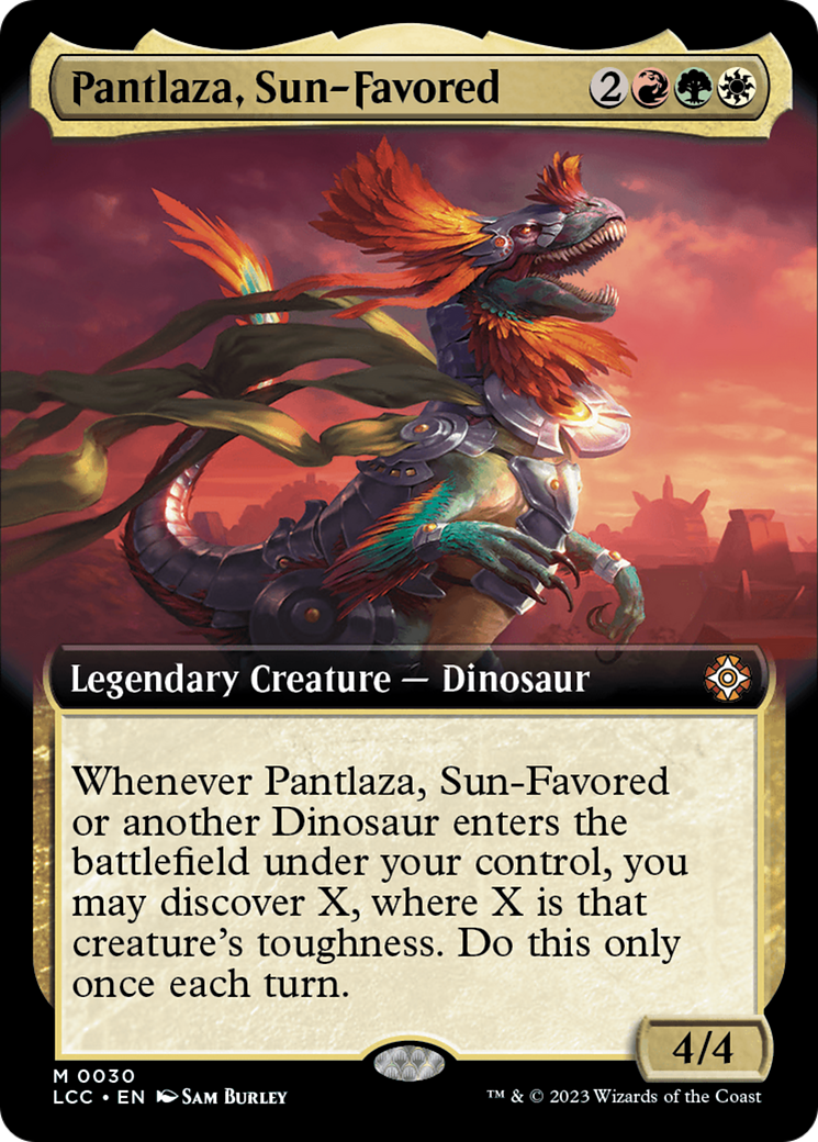 Pantlaza, Sun-Favored (Extended Art) [The Lost Caverns of Ixalan Commander] | The CG Realm