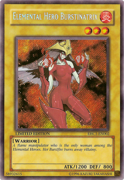 Elemental Hero Burstinatrix [EHC1-EN002] Secret Rare | The CG Realm