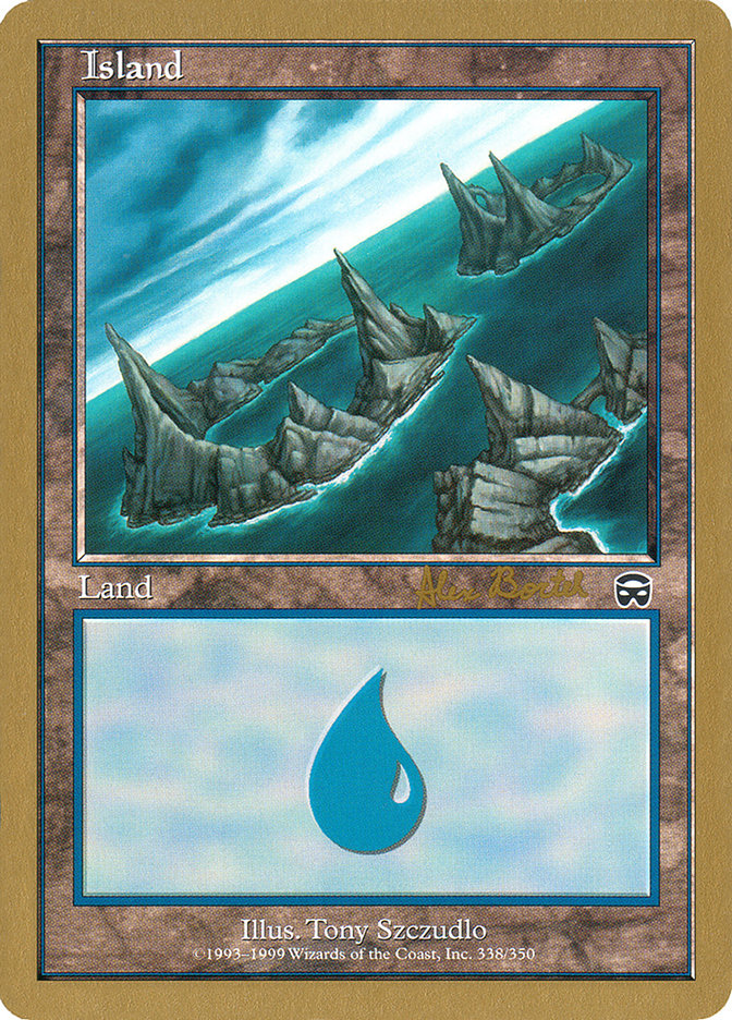 Island (ab338a) (Alex Borteh) [World Championship Decks 2001] | The CG Realm