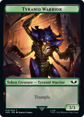 Tyranid (17) // Tyranid Warrior Double-Sided Token [Warhammer 40,000 Tokens] | The CG Realm