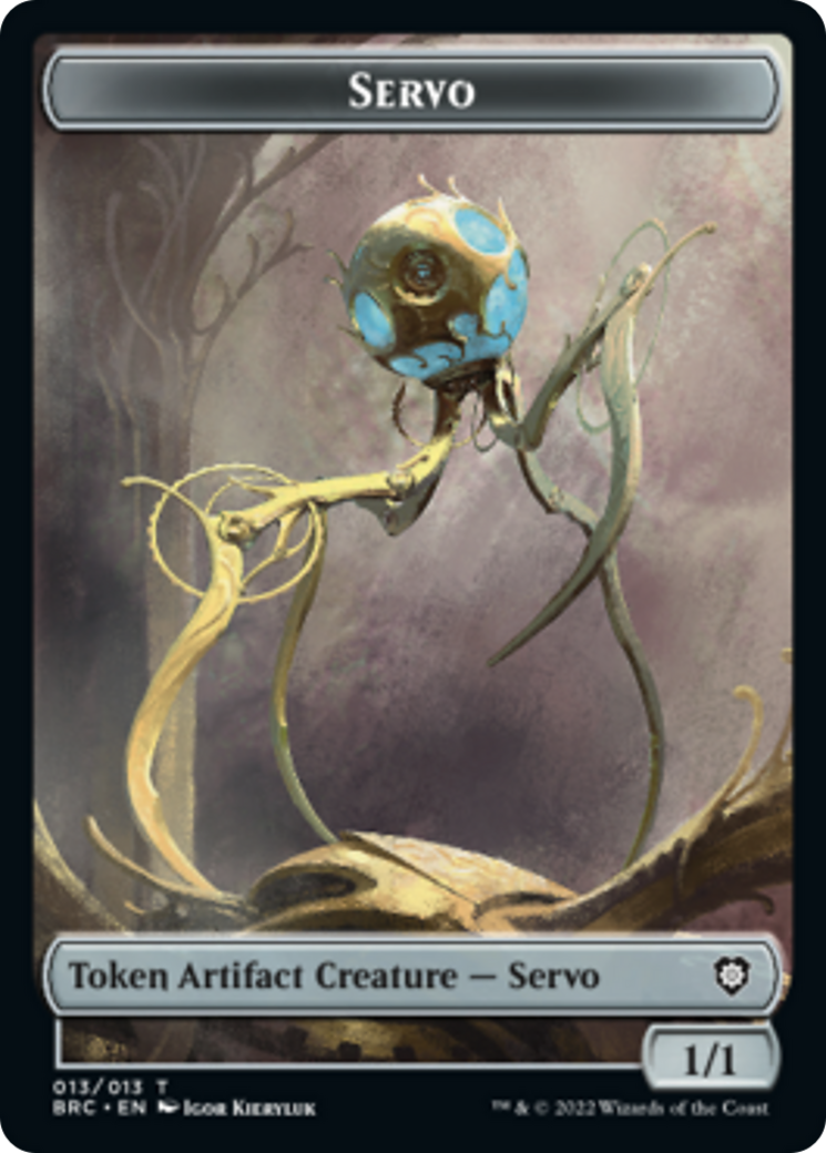 Servo // Phyrexian Horror Double-Sided Token [The Brothers' War Commander Tokens] | The CG Realm