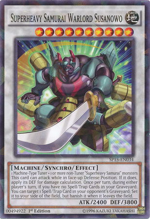 Superheavy Samurai Warlord Susanowo [SP15-EN034] Shatterfoil Rare | The CG Realm