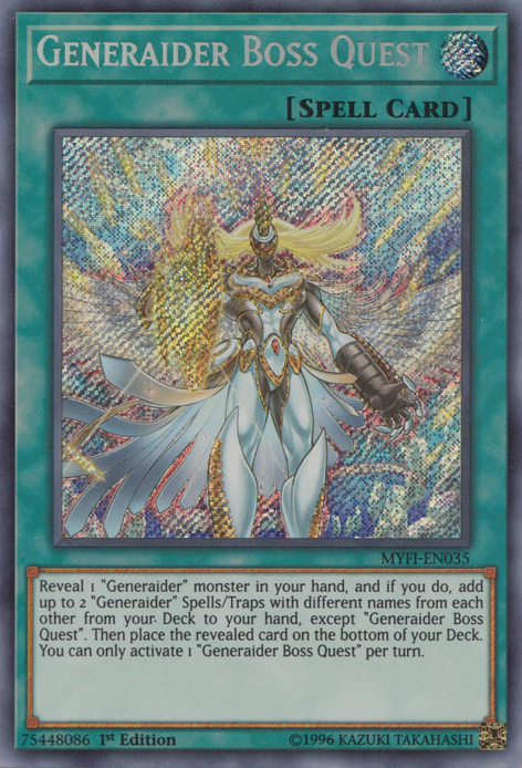 Generaider Boss Quest [MYFI-EN035] Secret Rare | The CG Realm