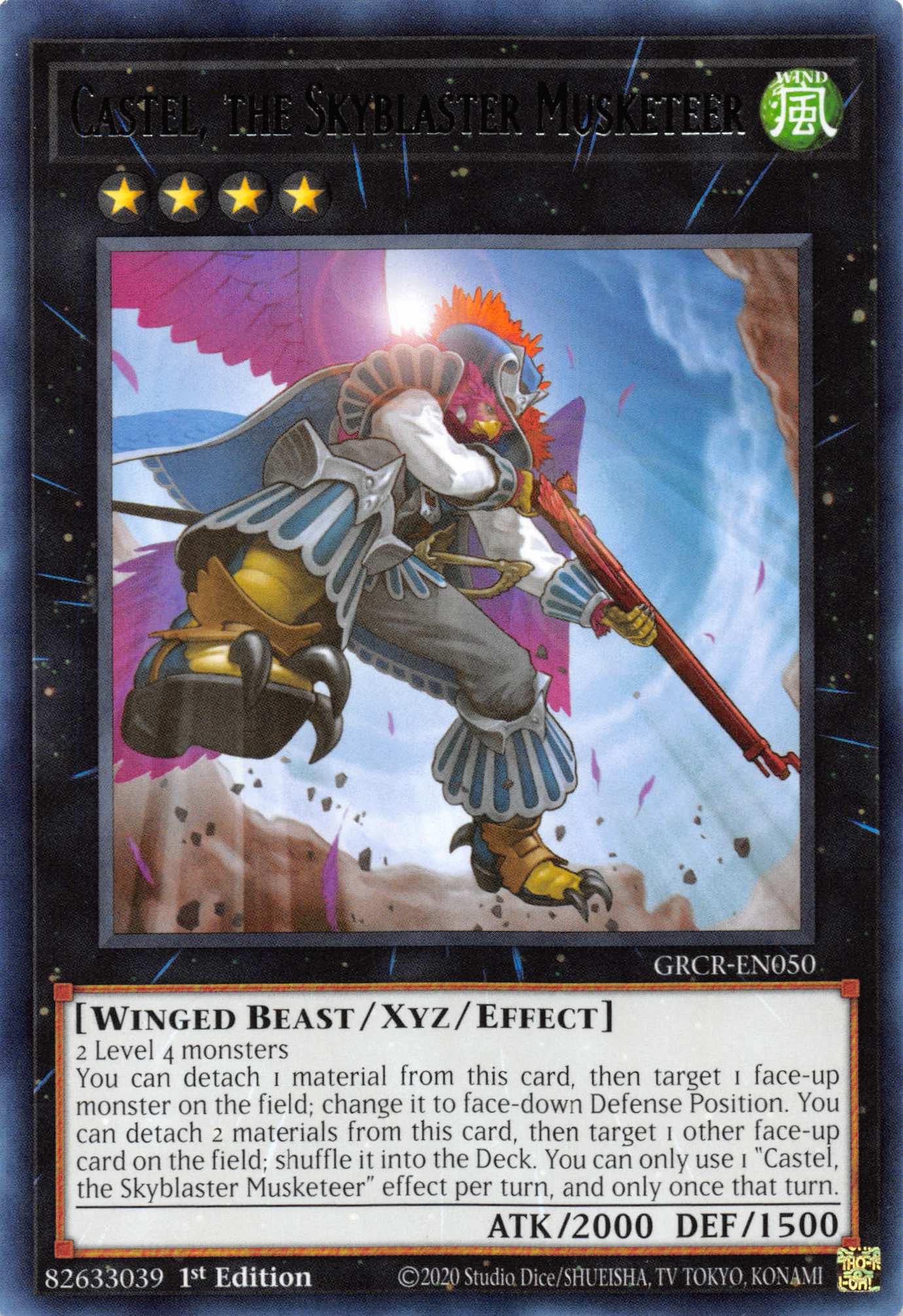 Castel, the Skyblaster Musketeer [GRCR-EN050] Rare | The CG Realm