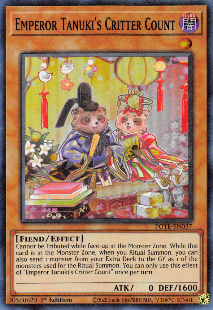 Emperor Tanuki's Critter Count [POTE-EN037] Super Rare | The CG Realm