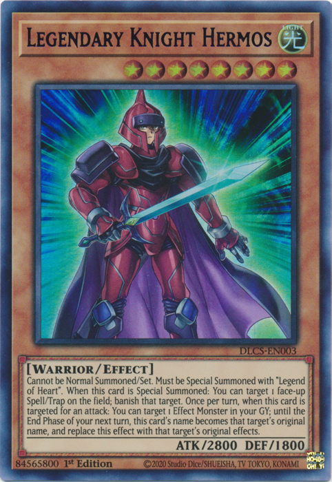 Legendary Knight Hermos (Purple) [DLCS-EN003] Ultra Rare | The CG Realm