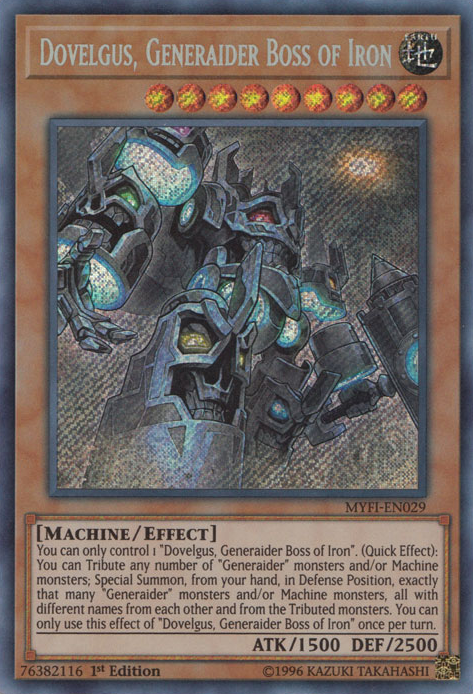 Dovelgus, Generaider Boss of Iron [MYFI-EN029] Secret Rare | The CG Realm