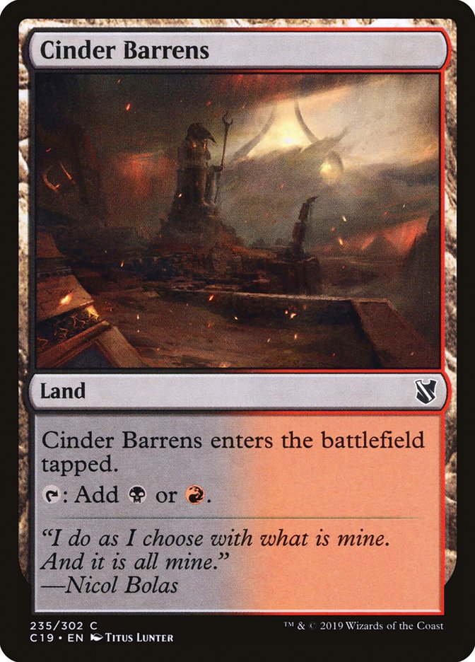 Cinder Barrens [Commander 2019] | The CG Realm