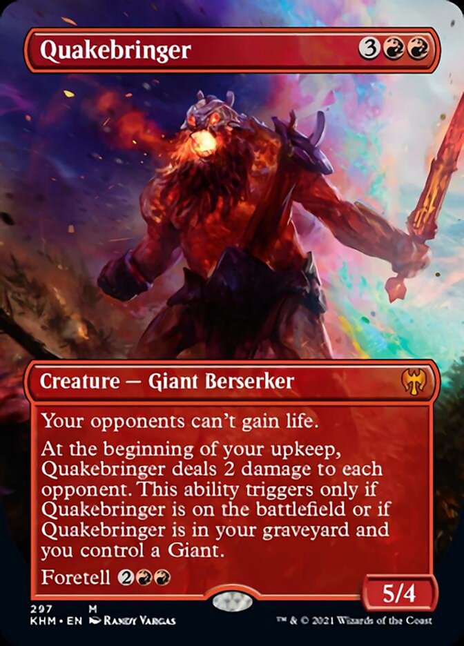 Quakebringer (Borderless Alternate Art) [Kaldheim] | The CG Realm