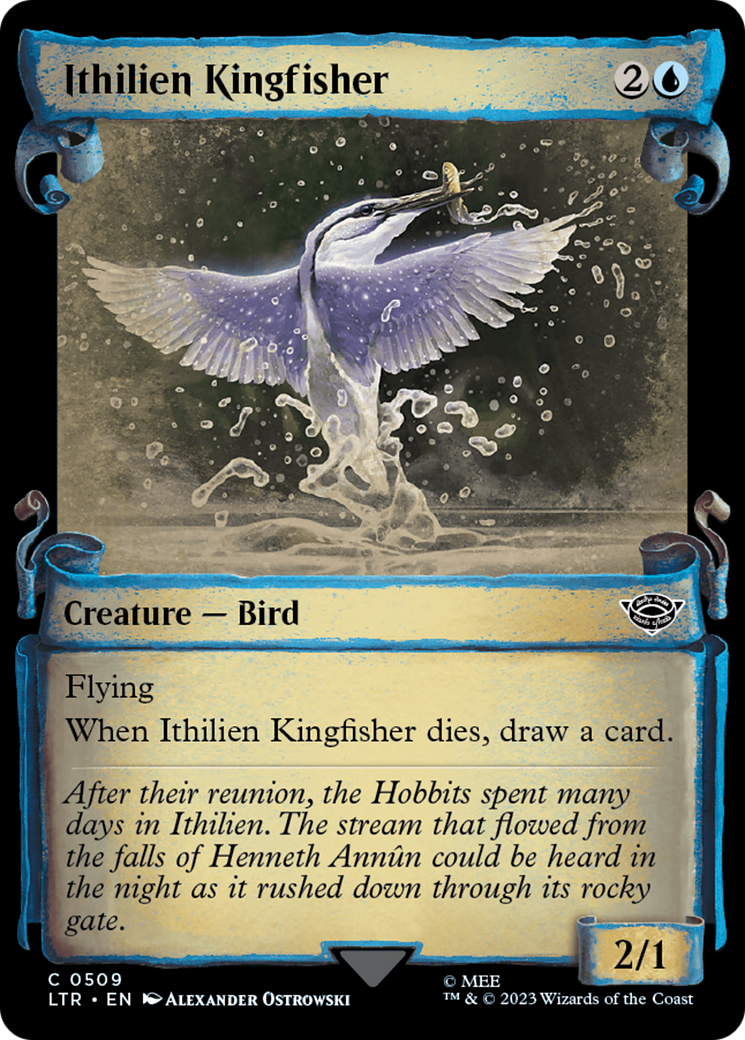 Ithilien Kingfisher [The Lord of the Rings: Tales of Middle-Earth Showcase Scrolls] | The CG Realm