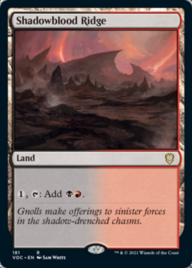 Shadowblood Ridge [Innistrad: Crimson Vow Commander] | The CG Realm