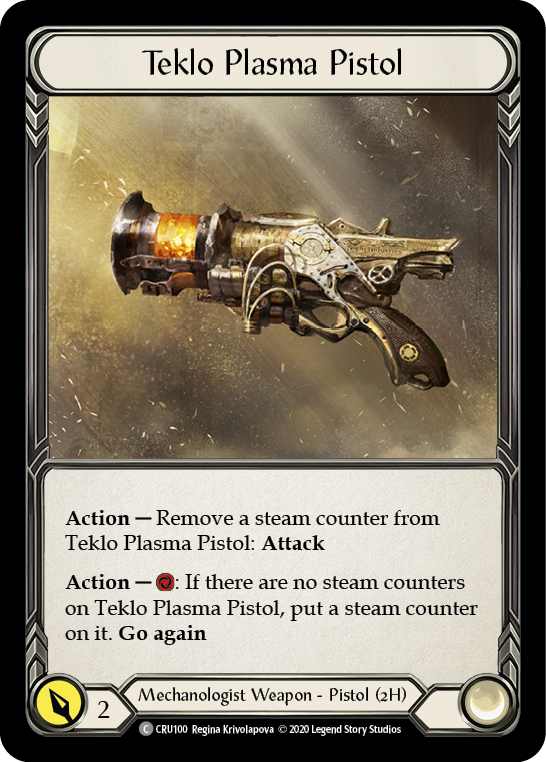 Teklo Plasma Pistol [CRU100] (Crucible of War)  1st Edition Normal | The CG Realm