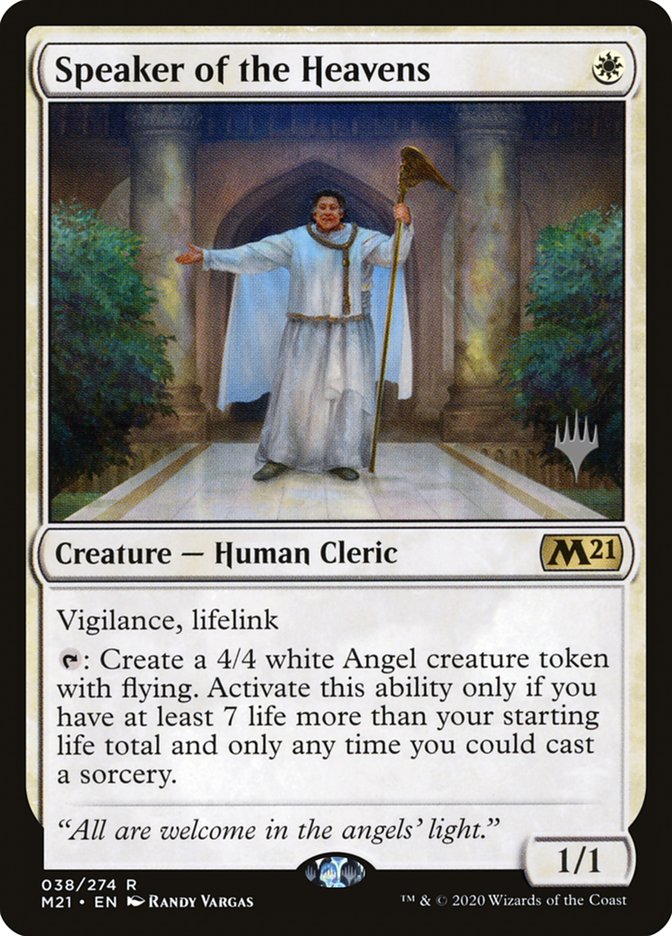 Speaker of the Heavens (Promo Pack) [Core Set 2021 Promos] | The CG Realm