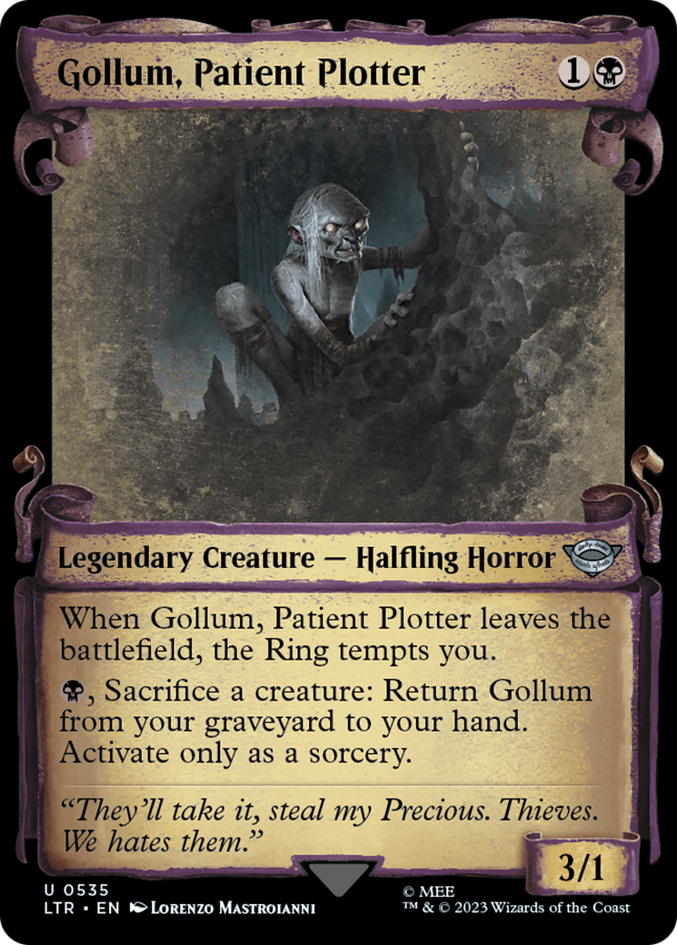 Gollum, Patient Plotter [The Lord of the Rings: Tales of Middle-Earth Showcase Scrolls] | The CG Realm