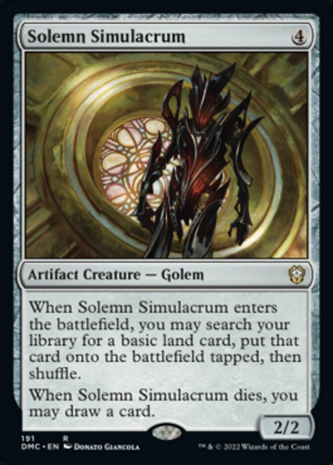 Solemn Simulacrum [Dominaria United Commander] | The CG Realm