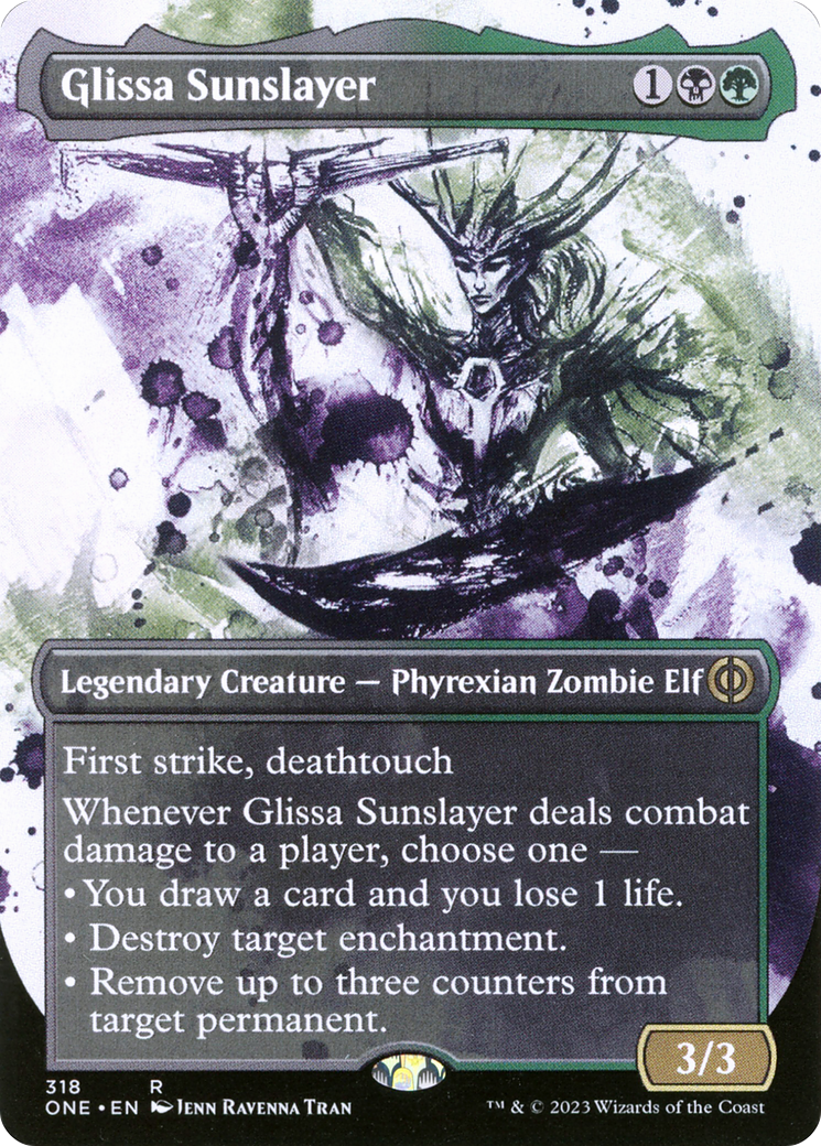 Glissa Sunslayer (Borderless Ichor) [Phyrexia: All Will Be One] | The CG Realm