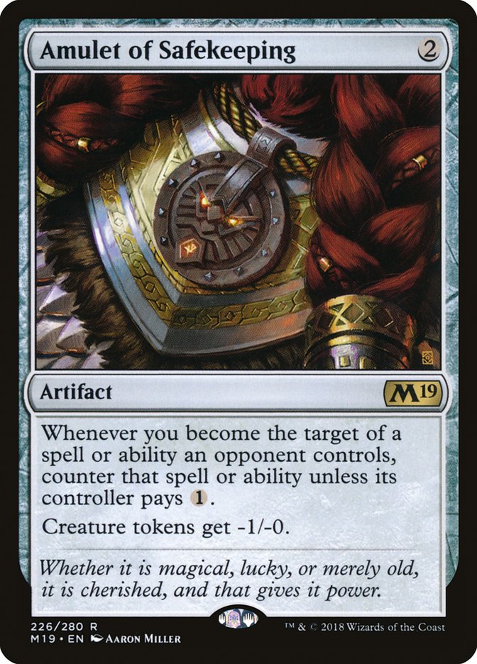 Amulet of Safekeeping [Core Set 2019] | The CG Realm