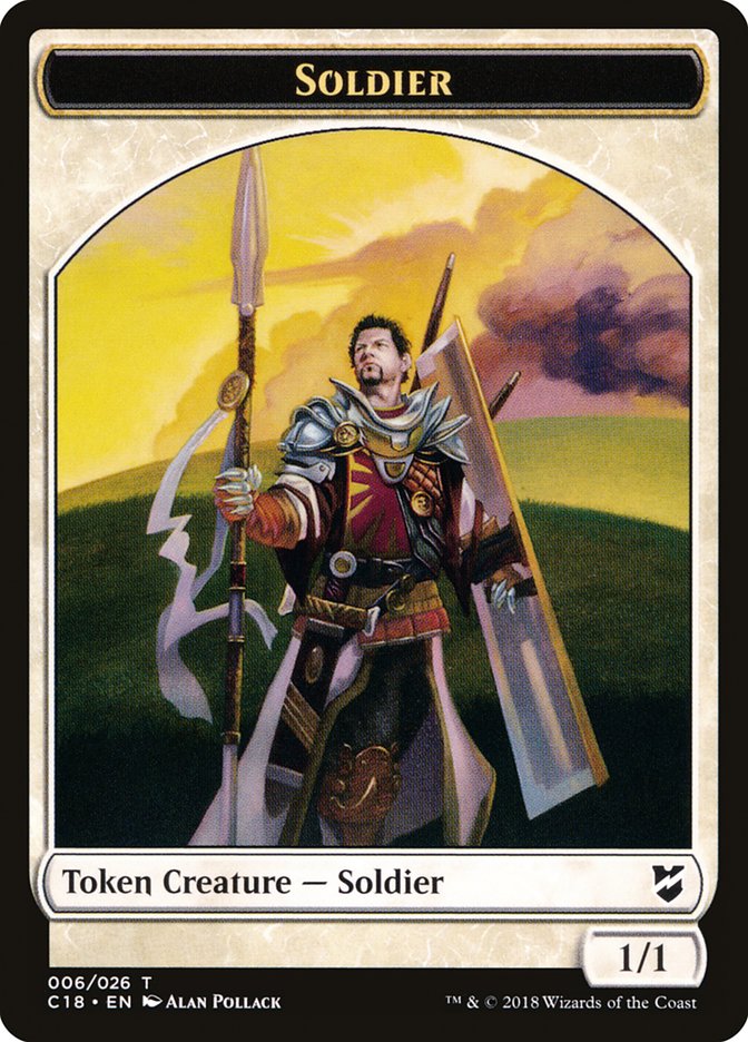 Soldier Token [Commander 2018 Tokens] | The CG Realm