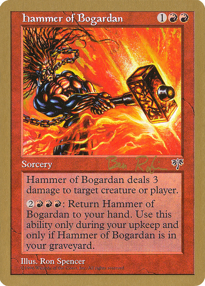 Hammer of Bogardan (Ben Rubin) [World Championship Decks 1998] | The CG Realm