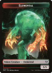 Elemental (008) // Elemental (010) Double-Sided Token [Zendikar Rising Commander Tokens] | The CG Realm