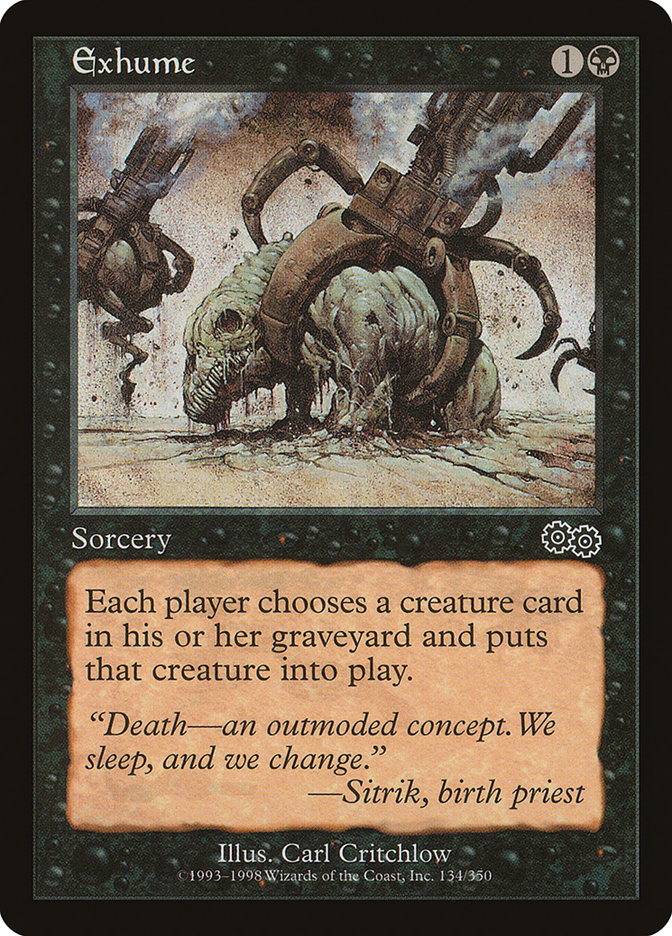 Exhume [Urza's Saga] | The CG Realm