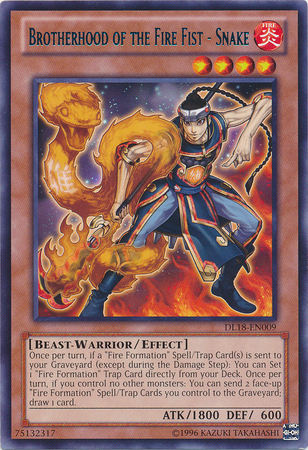 Brotherhood of the Fire Fist - Snake (Blue) [DL18-EN009] Rare | The CG Realm