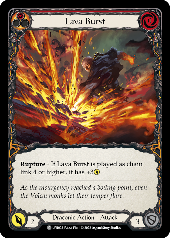 Lava Burst [UPR098] (Uprising)  Rainbow Foil | The CG Realm