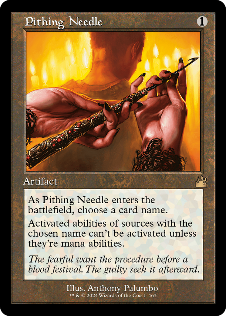 Pithing Needle (Retro Frame) [Ravnica Remastered] | The CG Realm