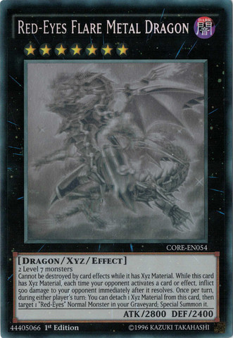 Red-Eyes Flare Metal Dragon [CORE-EN054] Ghost Rare | The CG Realm