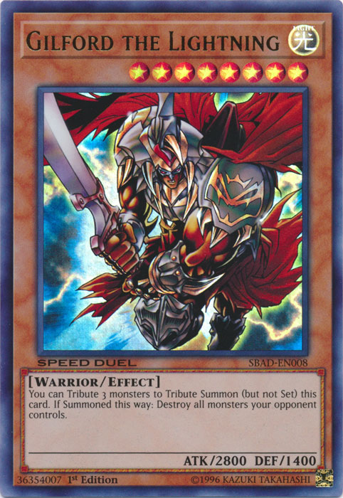 Gilford the Lightning [SBAD-EN008] Ultra Rare | The CG Realm