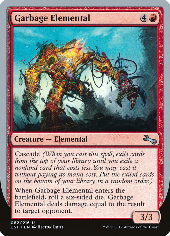 Garbage Elemental (3/3 Creature) [Unstable] | The CG Realm