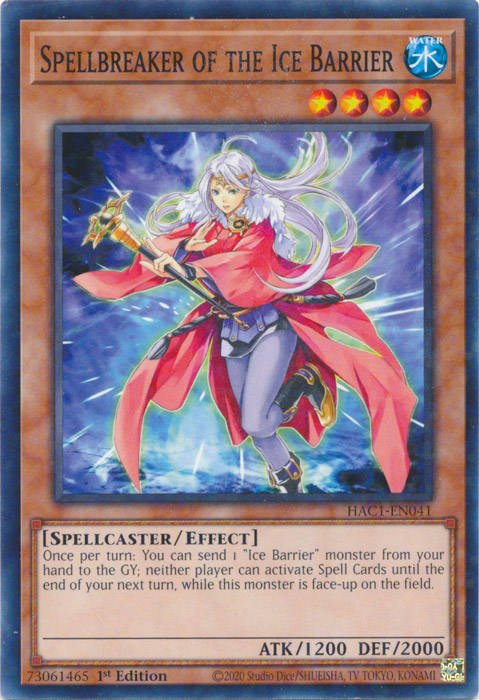 Spellbreaker of the Ice Barrier (Duel Terminal) [HAC1-EN041] Common | The CG Realm