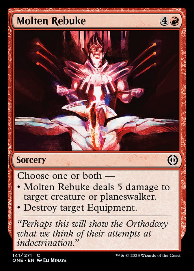 Molten Rebuke [Phyrexia: All Will Be One] | The CG Realm