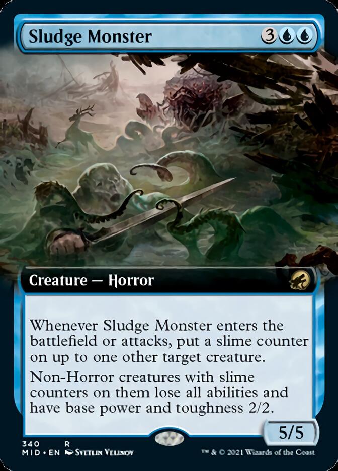 Sludge Monster (Extended Art) [Innistrad: Midnight Hunt] | The CG Realm