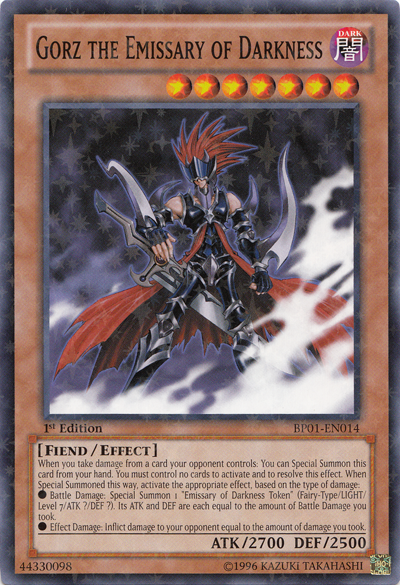 Gorz the Emissary of Darkness [BP01-EN014] Starfoil Rare | The CG Realm