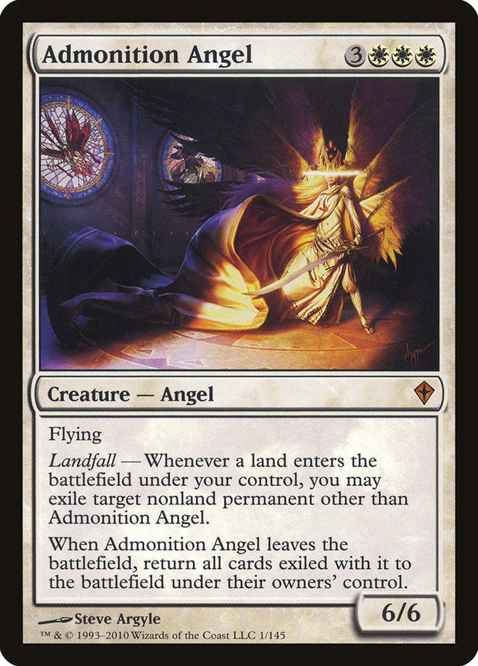 Admonition Angel [Worldwake] | The CG Realm