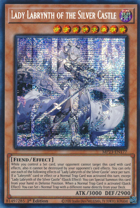 Lady Labrynth of the Silver Castle [MP23-EN177] Prismatic Secret Rare | The CG Realm