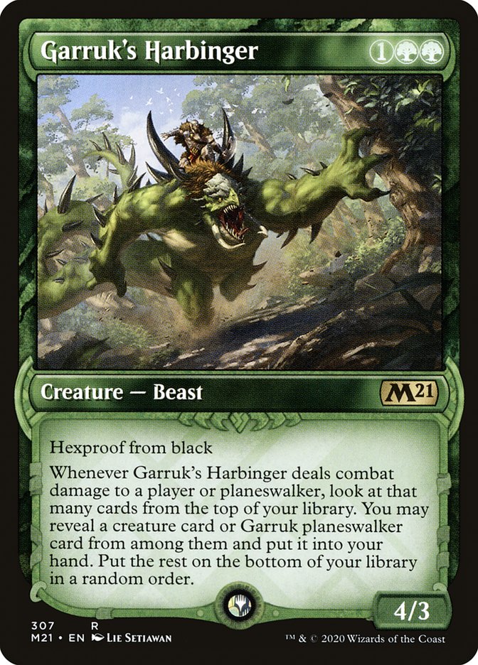 Garruk's Harbinger (Showcase) [Core Set 2021] | The CG Realm