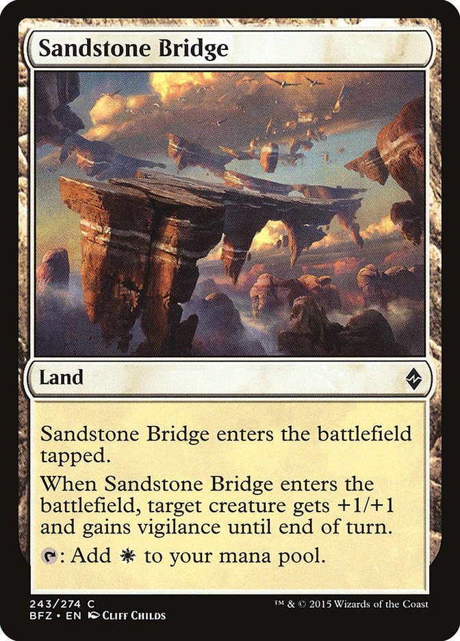 Sandstone Bridge [Battle for Zendikar] | The CG Realm