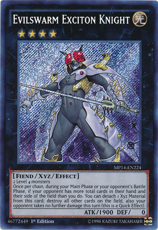 Evilswarm Exciton Knight [MP14-EN224] Secret Rare | The CG Realm