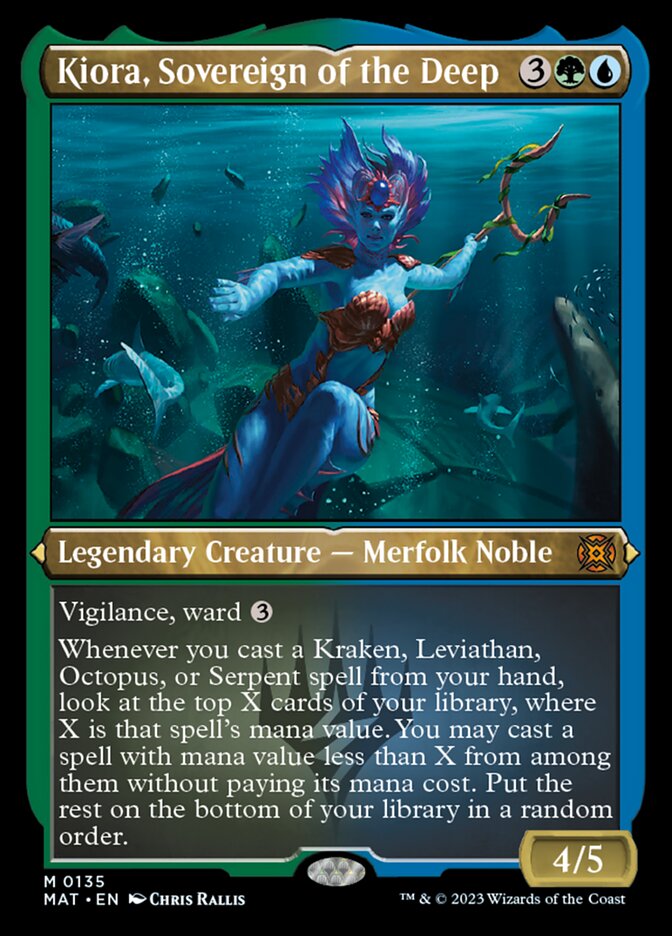 Kiora, Sovereign of the Deep (Foil Etched) [March of the Machine: The Aftermath] | The CG Realm