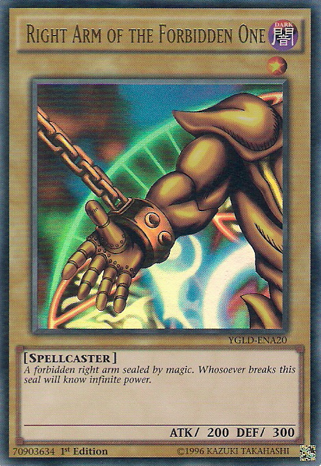 Right Arm of the Forbidden One [YGLD-ENA20] Ultra Rare | The CG Realm