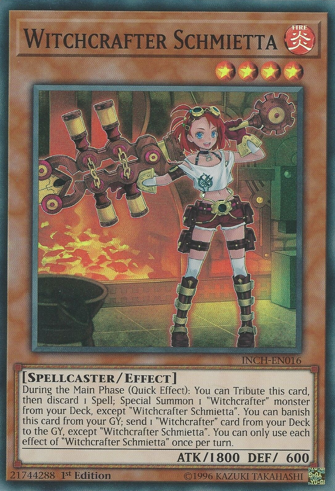 Witchcrafter Schmietta [INCH-EN016] Super Rare | The CG Realm