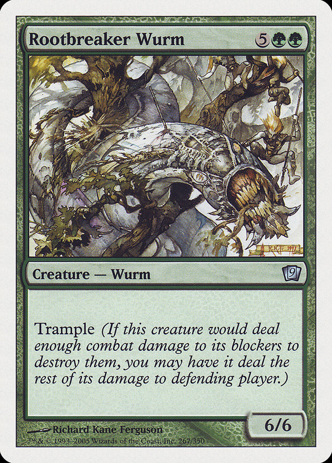 Rootbreaker Wurm [Ninth Edition] | The CG Realm